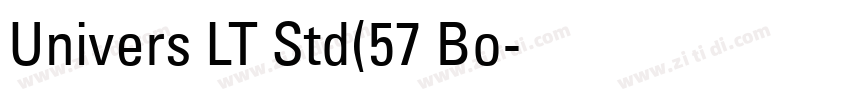 Univers LT Std(57 Bo字体转换 Univers LT Std(57 Bo字体转换